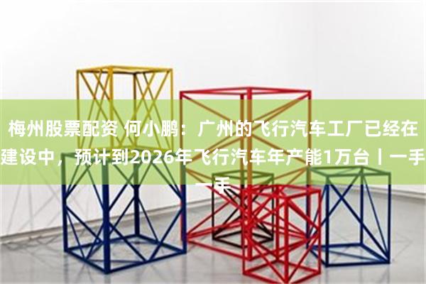 梅州股票配资 何小鹏：广州的飞行汽车工厂已经在建设中，预计到2026年飞行汽车年产能1万台丨一手