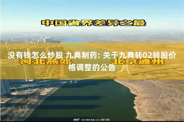 没有钱怎么炒股 九典制药: 关于九典转02转股价格调整的公告